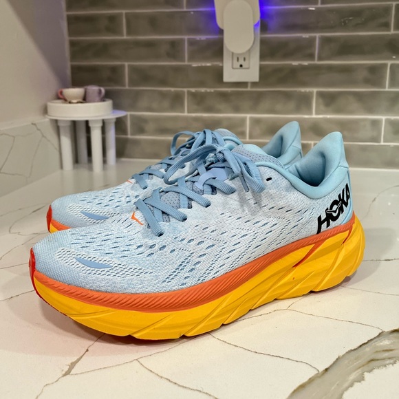 Hoka Clifton 8 Running Shoes. Men’s Size 9D Color Blue - Picture 2 of 9